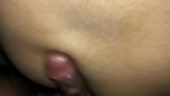 Iranian woman with small tits masturbates her pussy with her hand